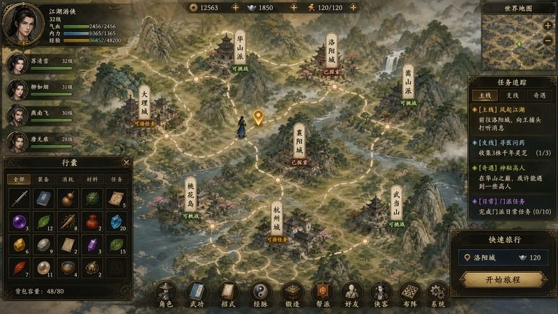金庸群侠传5爱与死仙狐MOD六周年 武侠RPG 演示图 1